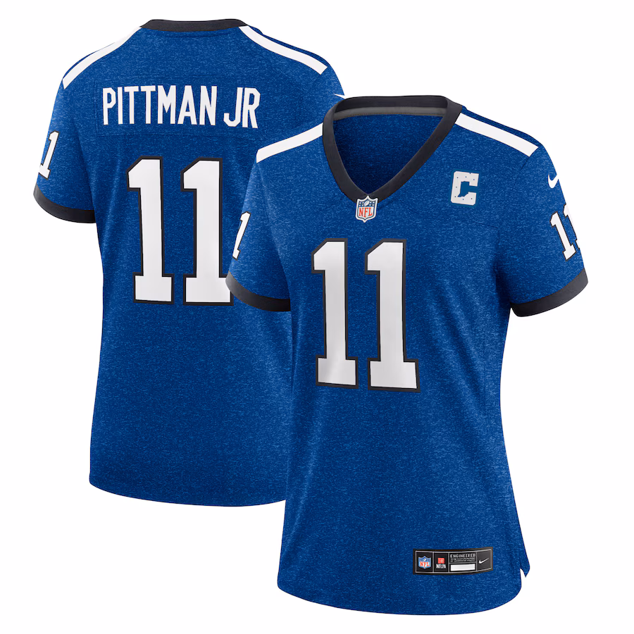 Women's Indianapolis Colts Michael Pittman Jr. Nike Royal Indiana Nights Alternate Game Jersey - Jersey
