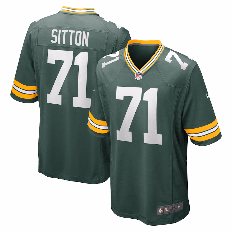 Men's Green Bay Packers Josh Sitton Nike Green Retired Game Jersey - Jersey
