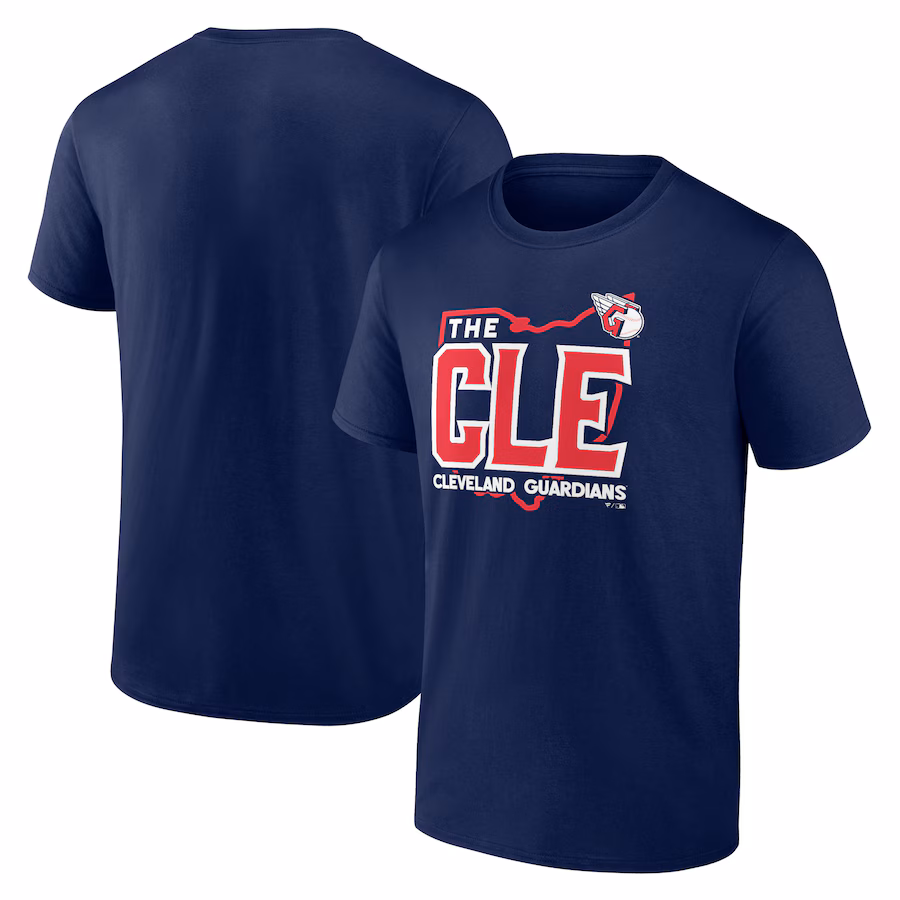Men's Cleveland Guardians Navy The 216 T-Shirt - Jersey