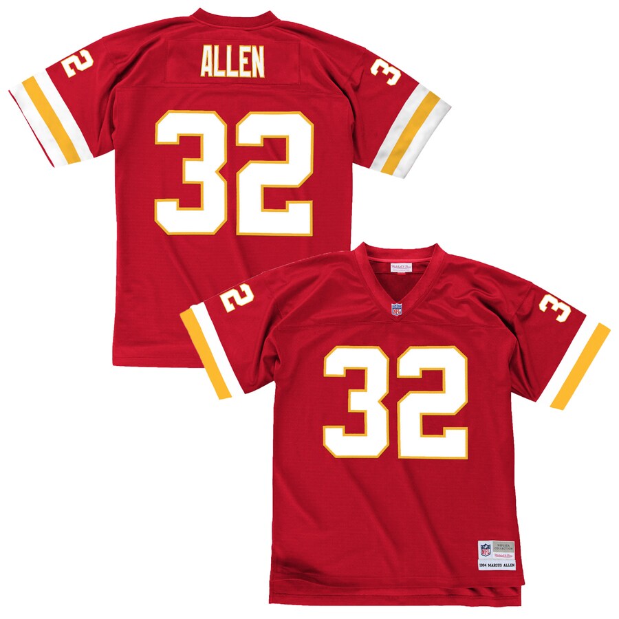 Men's Kansas City Chiefs Marcus Allen Mitchell & Ness Red 1994 Retired Player Legacy Replica Jersey - Jersey