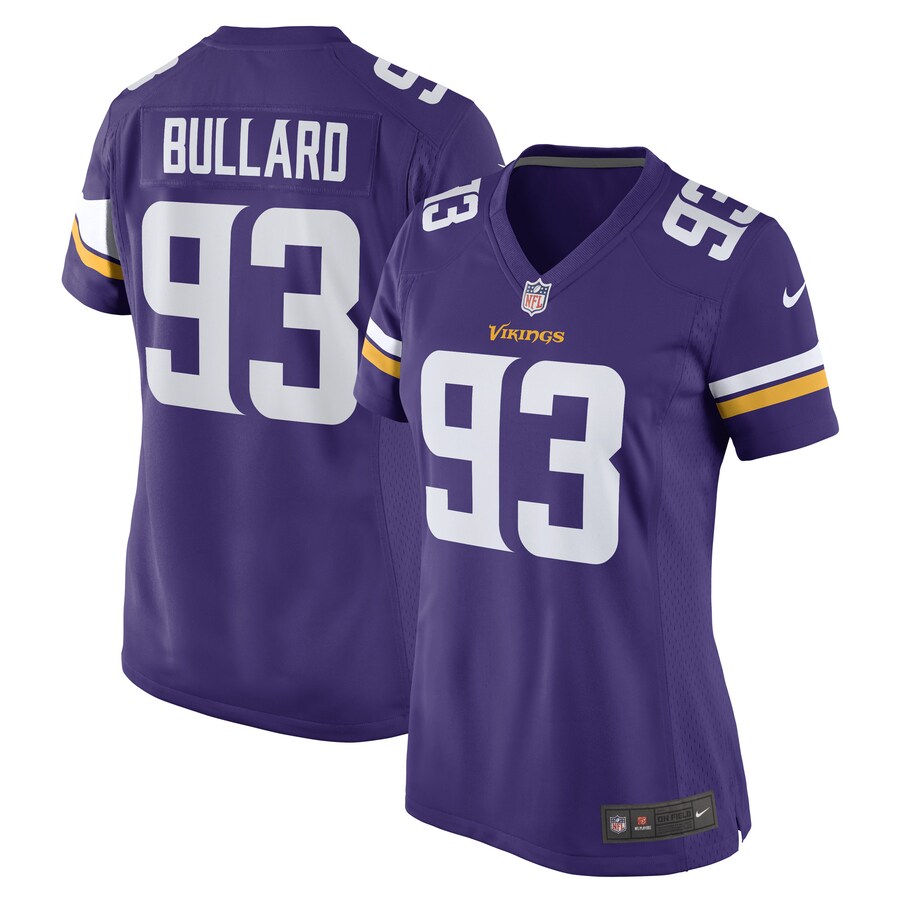 Women's Minnesota Vikings Jonathan Bullard Nike Purple Game Player Jersey - Jersey
