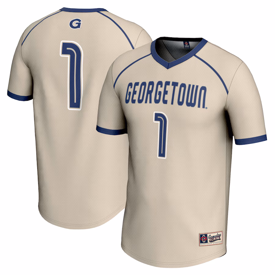 Unisex GameDay Greats #1 Gray Georgetown Hoyas Lightweight Women's Lacrosse Jersey - Jersey