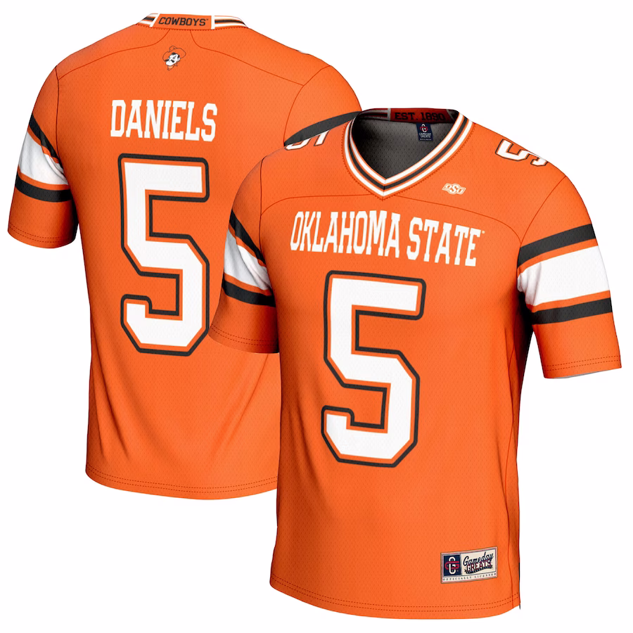 Kendal Daniels Oklahoma State Cowboys GameDay Greats NIL Player Football Jersey - Orange - Jersey