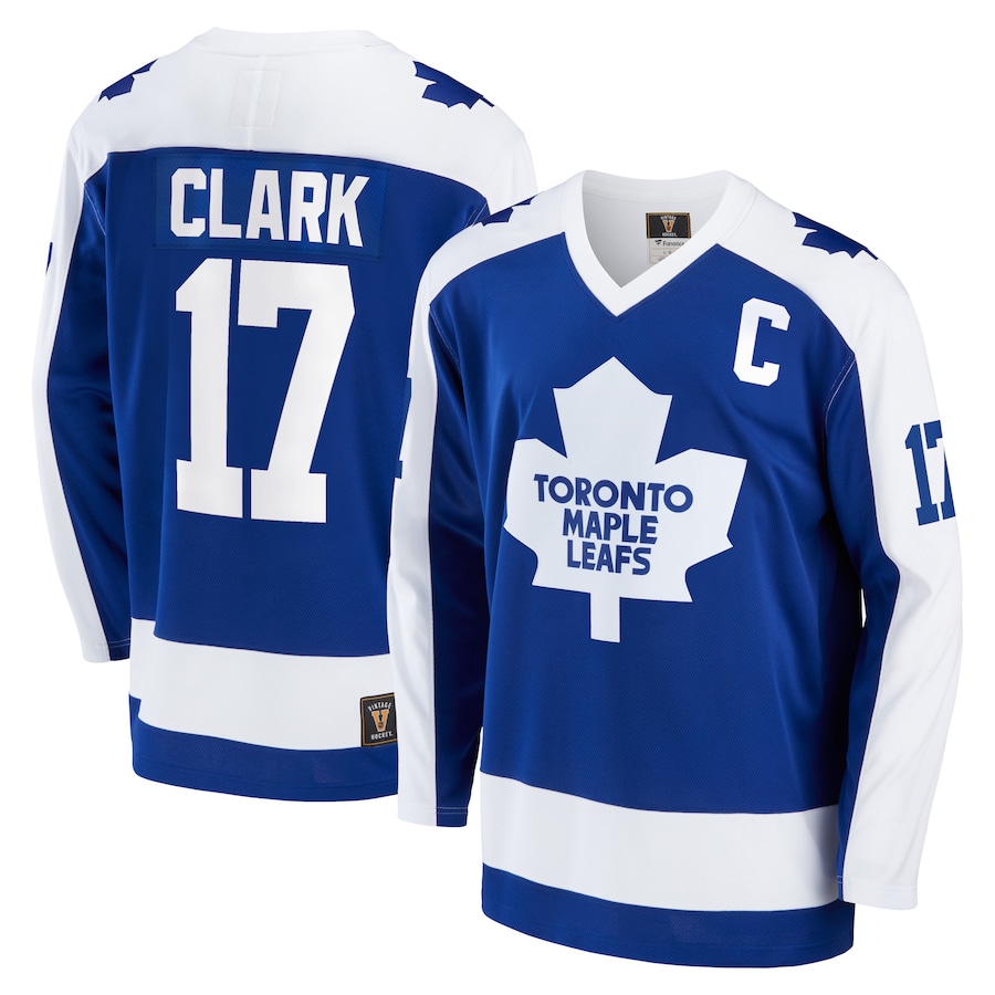 Men's Toronto Maple Leafs Wendel Clark Fanatics Branded Blue Breakaway Retired Player Jersey - Jersey