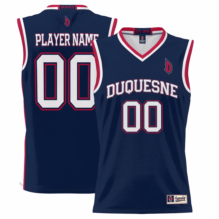 Duquesne Dukes GameDay Greats  Lightweight NIL Pick-A-Player Basketball Jersey - Navy - Jersey