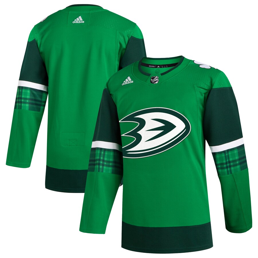 Men's Anaheim Ducks  adidas Kelly Green 2023 St. Patrick's Day Primegreen Authentic Jersey - Jersey