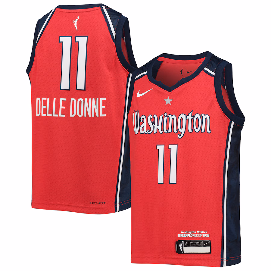 Youth Washington Mystics Elena Delle Donne Nike Red 2021 Explorer Edition Victory Player Jersey - Jersey