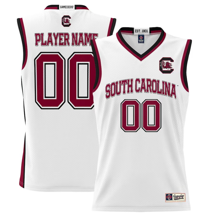 South Carolina Gamecocks GameDay Greats Youth NIL Pick-A-Player Lightweight Basketball Jersey - White - Jersey