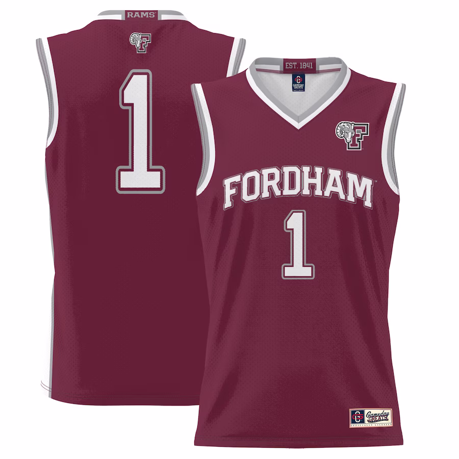 #1  Fordham Rams GameDay Greats  Lightweight Basketball Jersey - Maroon - Jersey