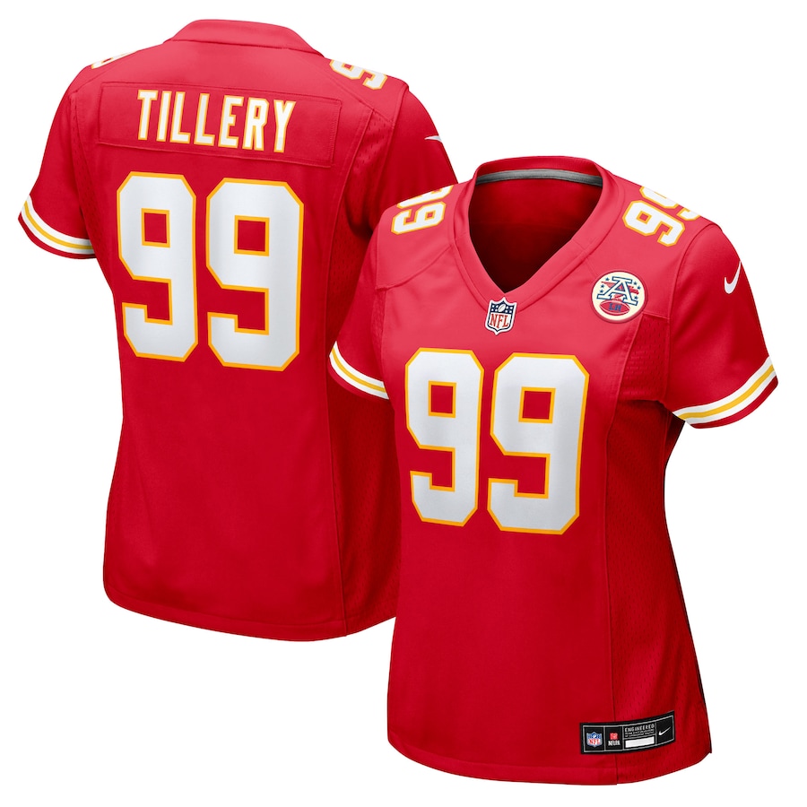Women's Kansas City Chiefs Jerry Tillery Nike Red Team Game Jersey - Jersey