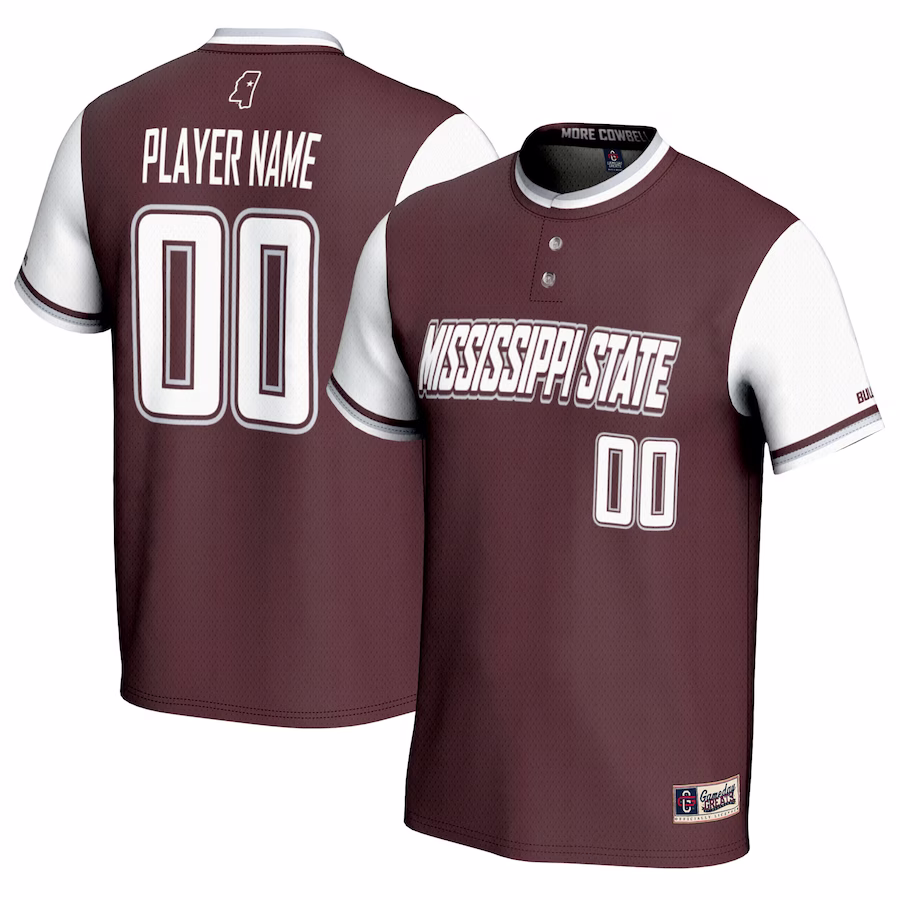 Mississippi State Bulldogs GameDay Greats Unisex NIL Pick-A-Player Lightweight Softball Jersey - Maroon - Jersey
