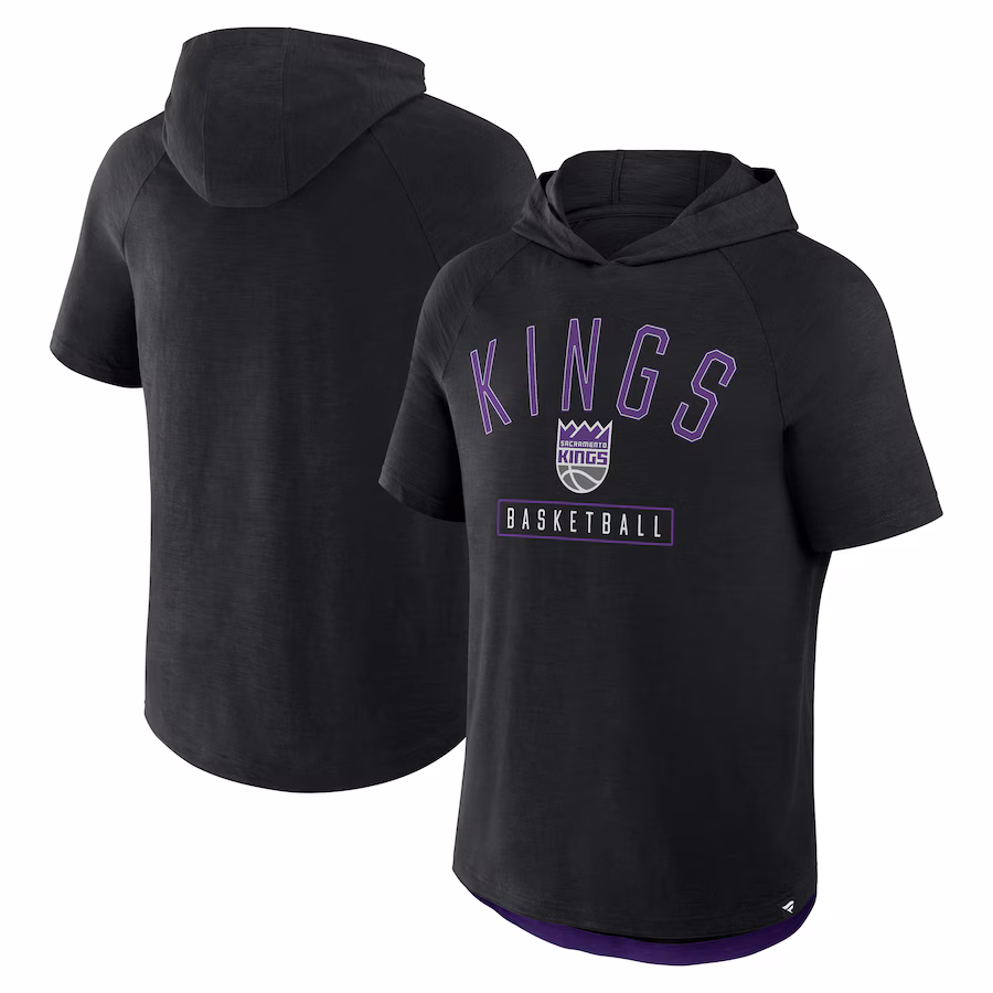 Men's Sacramento Kings Fanatics Black Pass Legend Hooded T-Shirt - Jersey