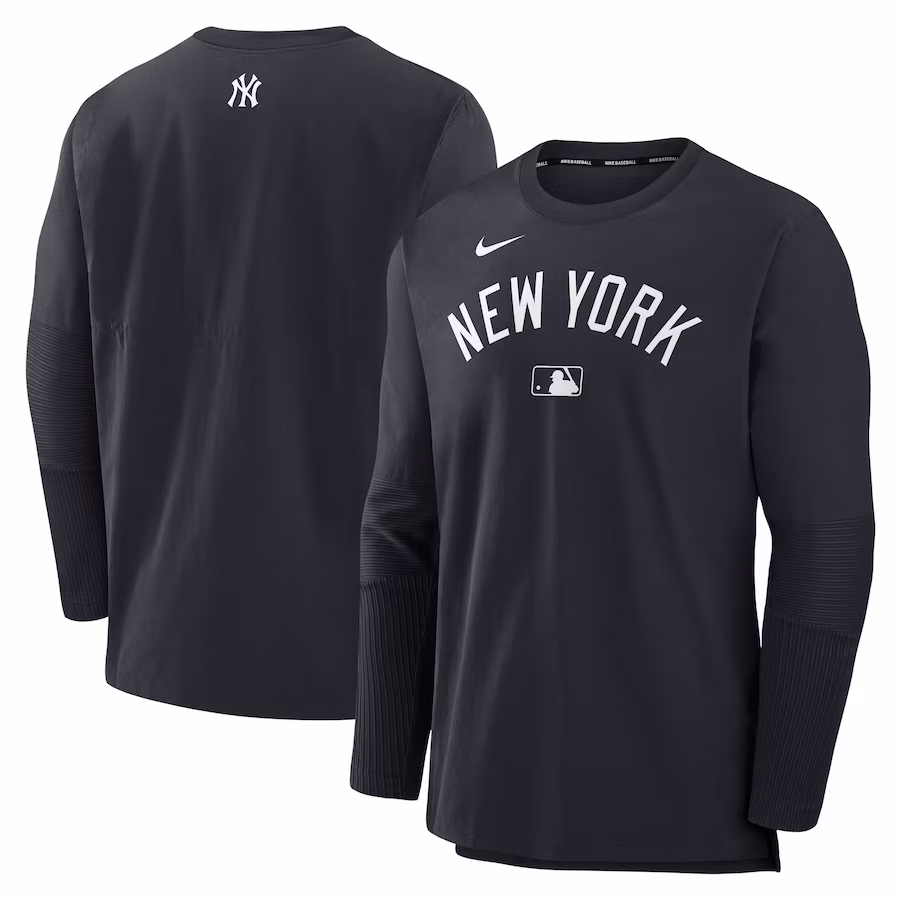 Men's New York Yankees Nike Navy/Navy Authentic Collection Player Lightweight Performance Long Sleeve Top - Jersey