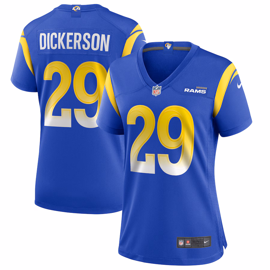 Women's Los Angeles Rams Eric Dickerson Nike Royal Game Retired Player Jersey - Jersey