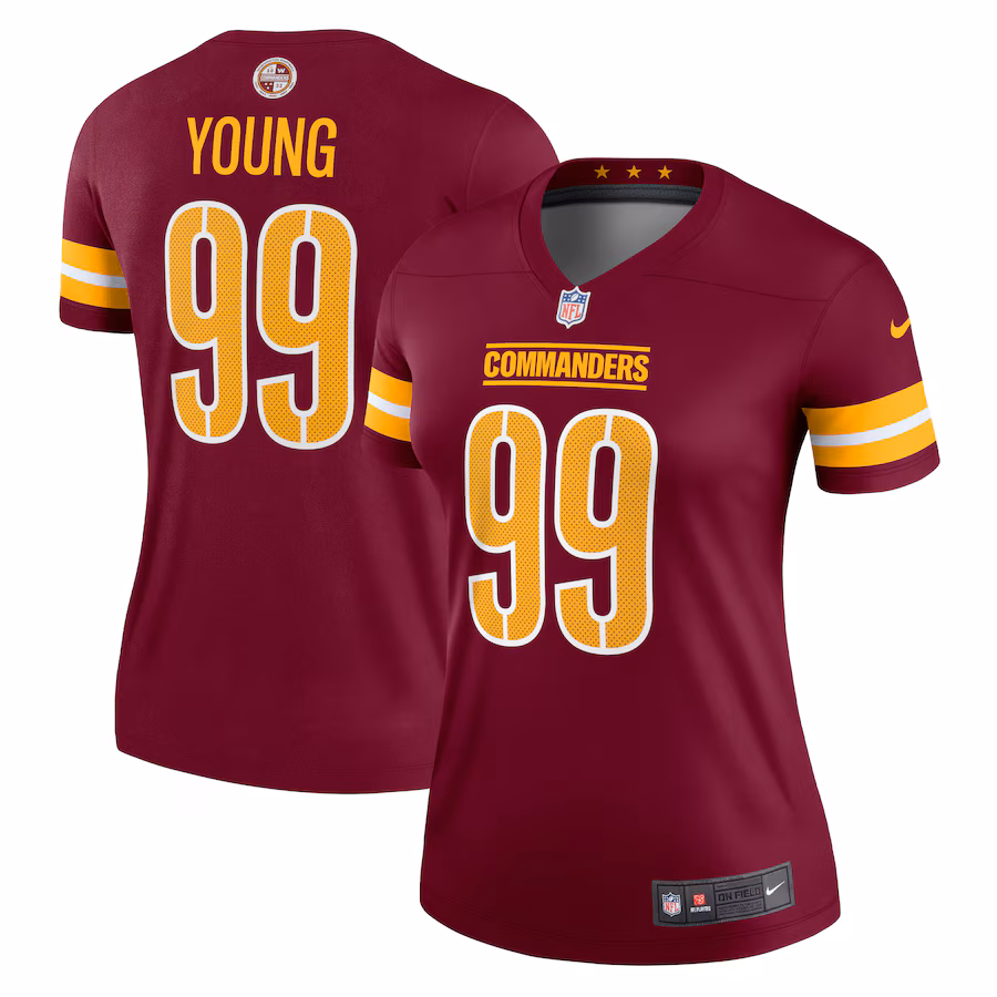 Women's Washington Commanders Chase Young Nike Burgundy Legend Jersey - Jersey