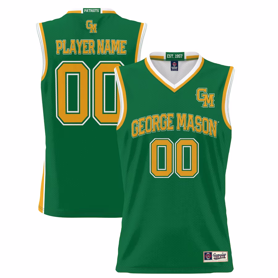 George Mason Patriots GameDay Greats Youth NIL Pick-A-Player Lightweight Basketball Jersey - Green - Jersey