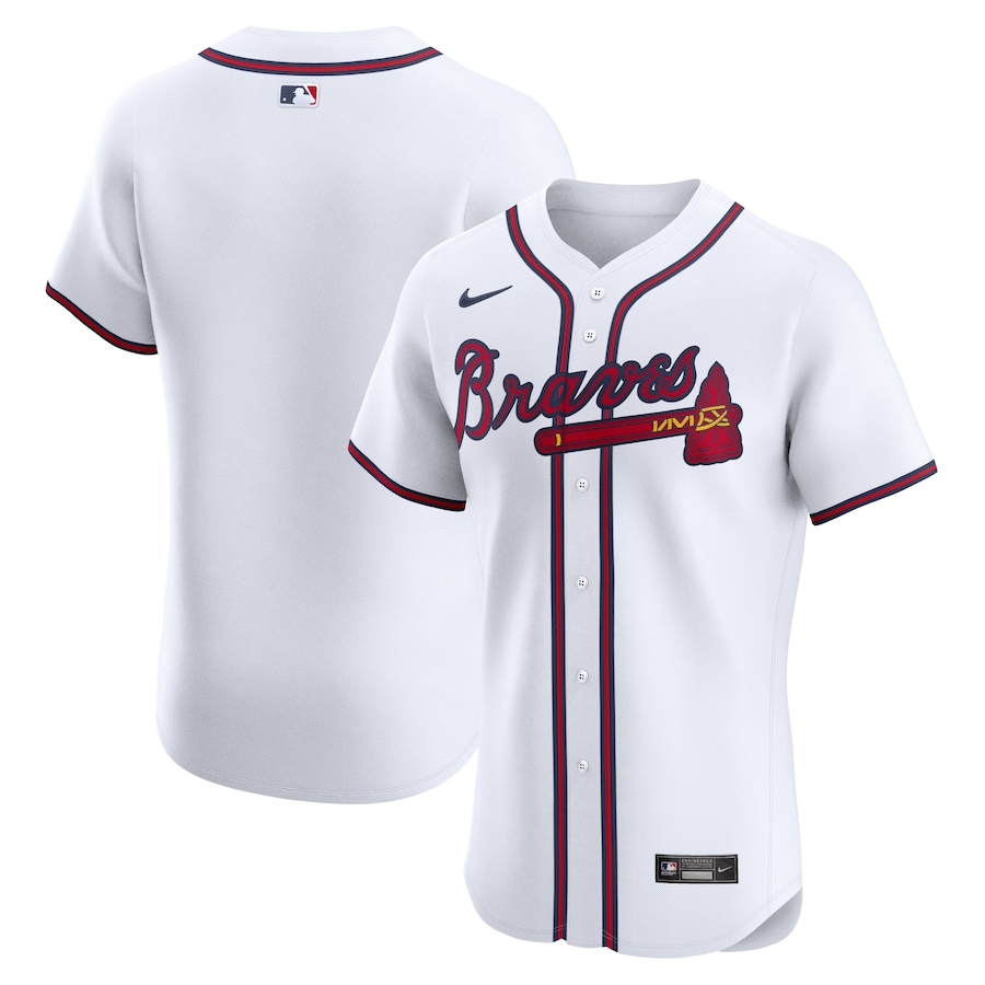 Men's Atlanta Braves Nike White Home Elite Jersey - Jersey