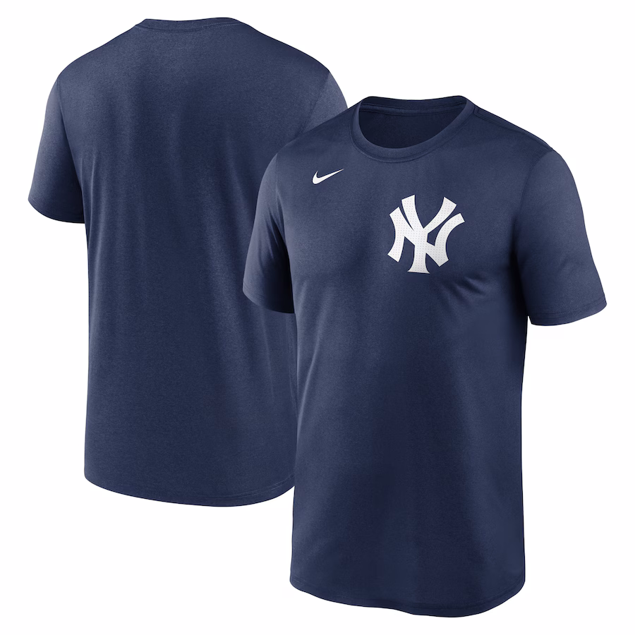 Men's New York Yankees Nike Navy Legend Fuse Wordmark T-Shirt - Jersey