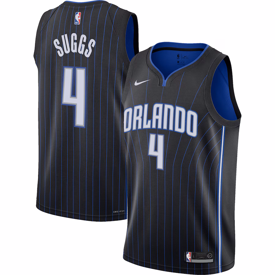 Youth Orlando Magic Jalen Suggs Nike Black Swingman Jersey - Icon Edition - Jersey
