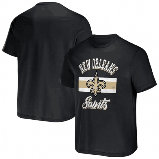Men's New Orleans Saints Black X Darius Rucker Collection Stripe T Shirt - Jersey