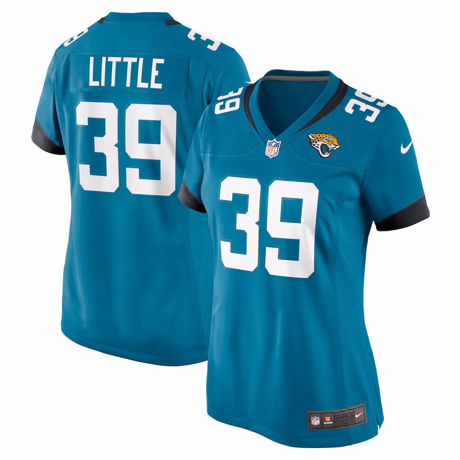 Women's Jacksonville Jaguars Cam Little Nike Teal Game Jersey - Jersey