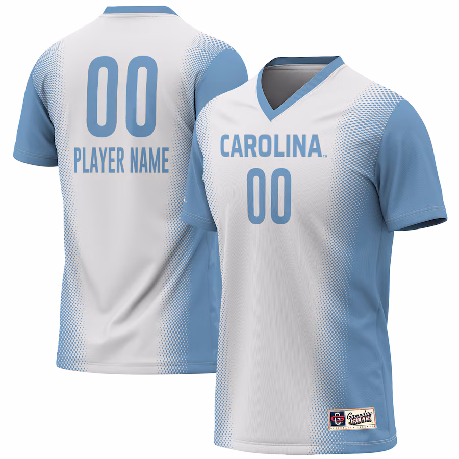 North Carolina Tar Heels GameDay Greats Youth NIL Pick-A-Player Lightweight Women's Soccer Jersey - White - Jersey