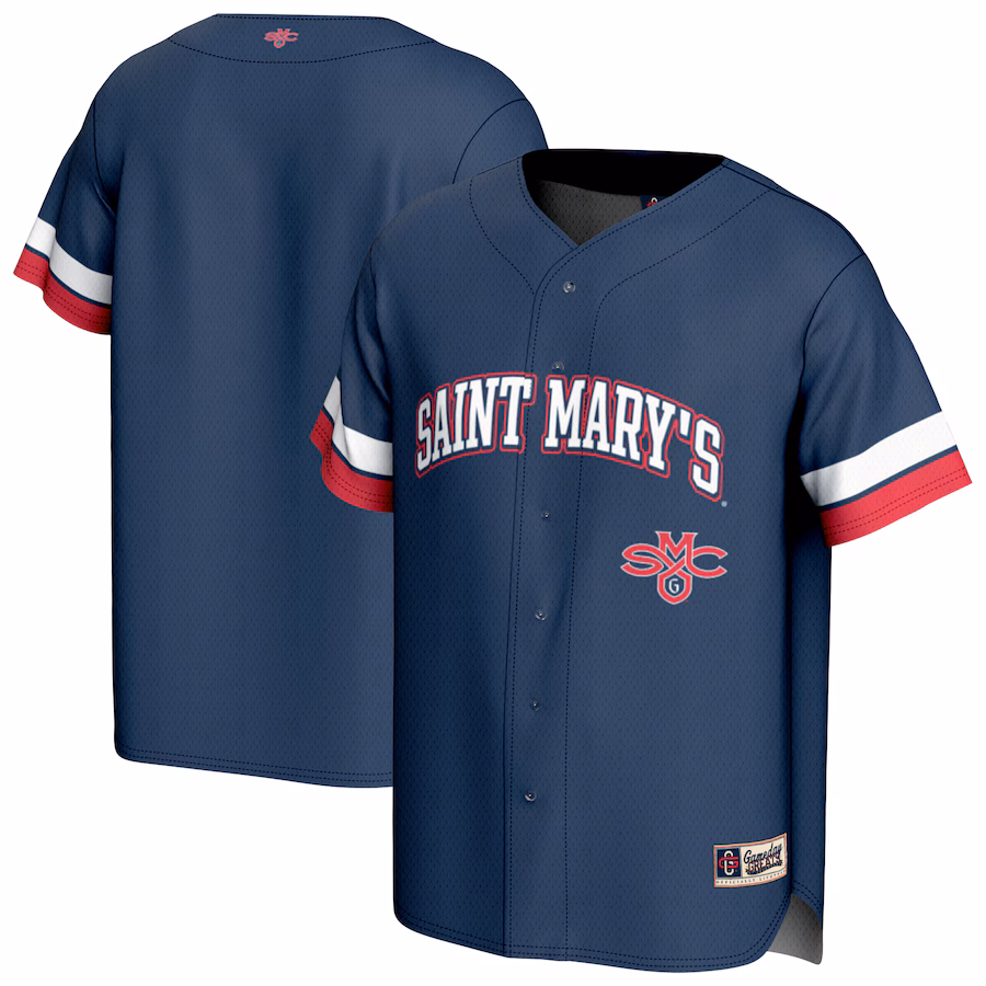 Youth GameDay Greats Navy Saint Mary's Gaels Spirit Baseball Jersey - Jersey