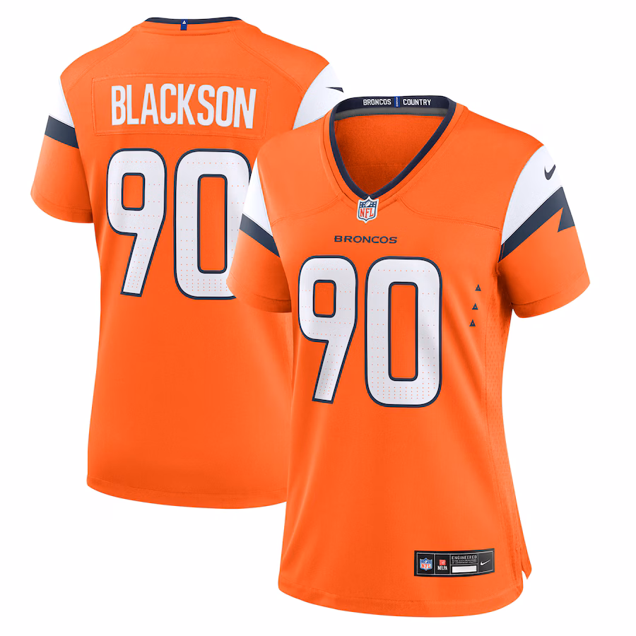 Women's Denver Broncos Angelo Blackson Nike  Orange Game Jersey - Jersey