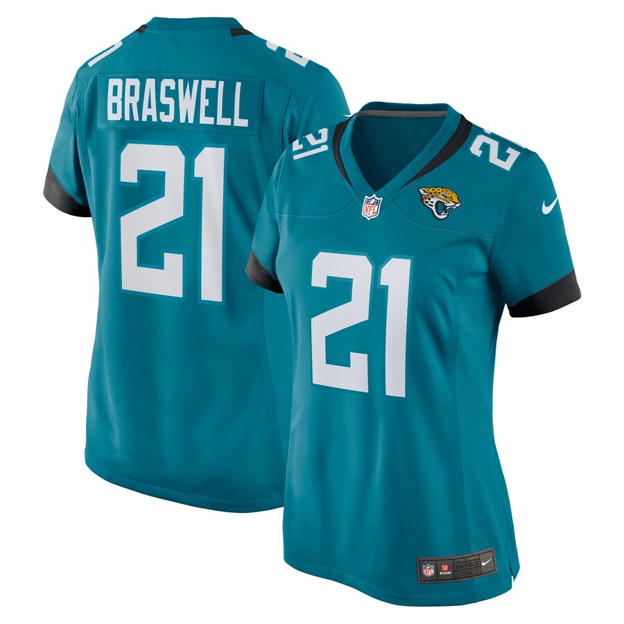 Women's Jacksonville Jaguars Christian Braswell Nike  Teal Team Game Jersey - Jersey