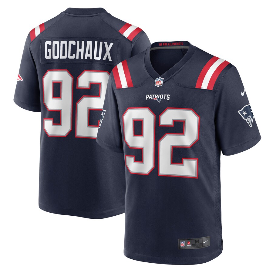 Men's New England Patriots Davon Godchaux Nike Navy Game Jersey - Jersey