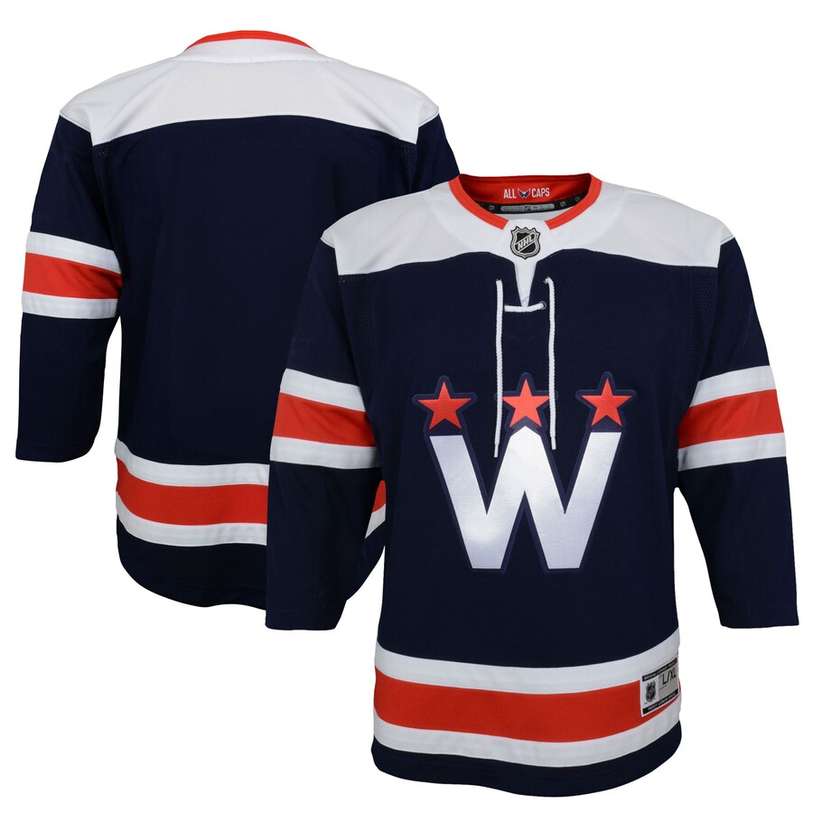 Youth Washington Capitals Navy 2020/21 Alternate Premier Jerseys - Jersey