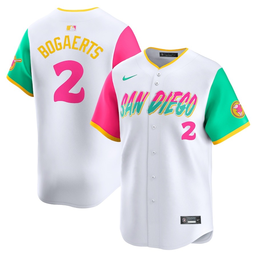 Men's San Diego Padres Xander Bogaerts Nike White City Connect Limited Player Jersey - Jersey