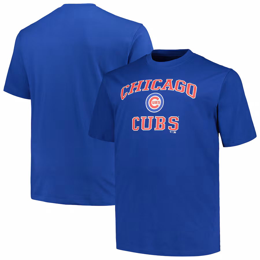 Men's Chicago Cubs Profile Royal Big & Tall Heart & Soul T-Shirt - Jersey