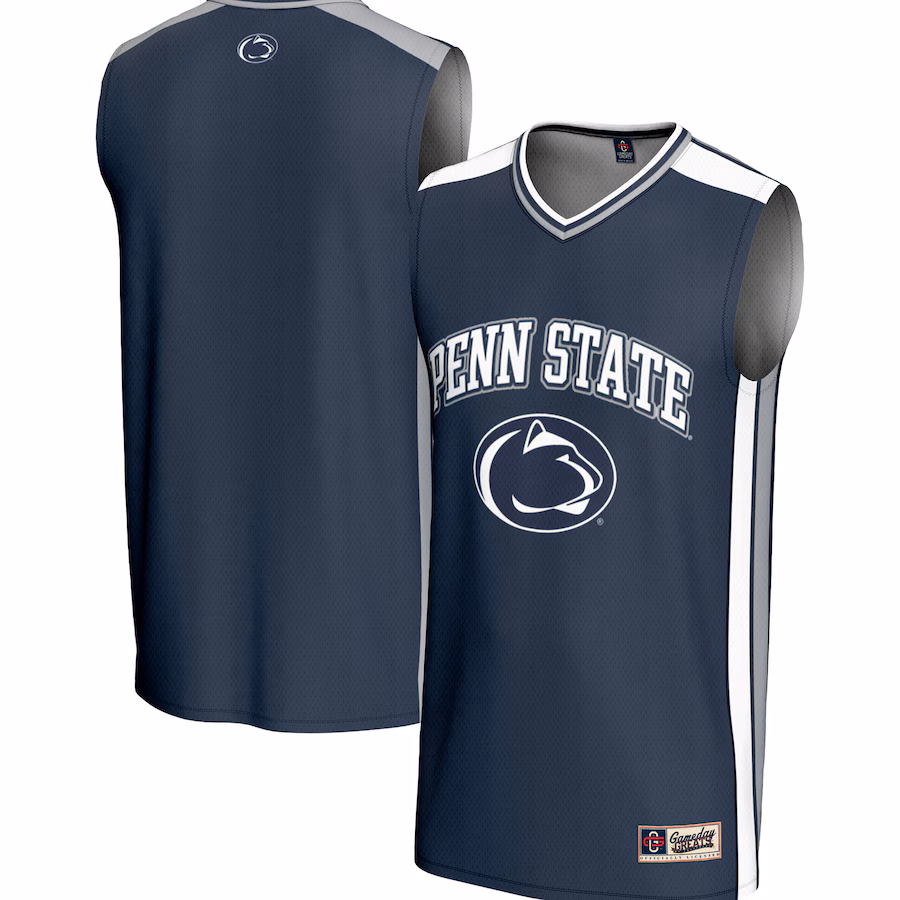 Men's GameDay Greats Navy Penn State Nittany Lions Spirit Basketball Jersey - Jersey