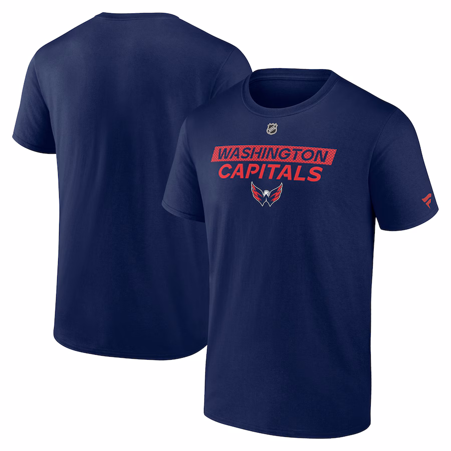 Men's Washington Capitals Fanatics Navy Authentic Pro Core Primary T-Shirt - Jersey