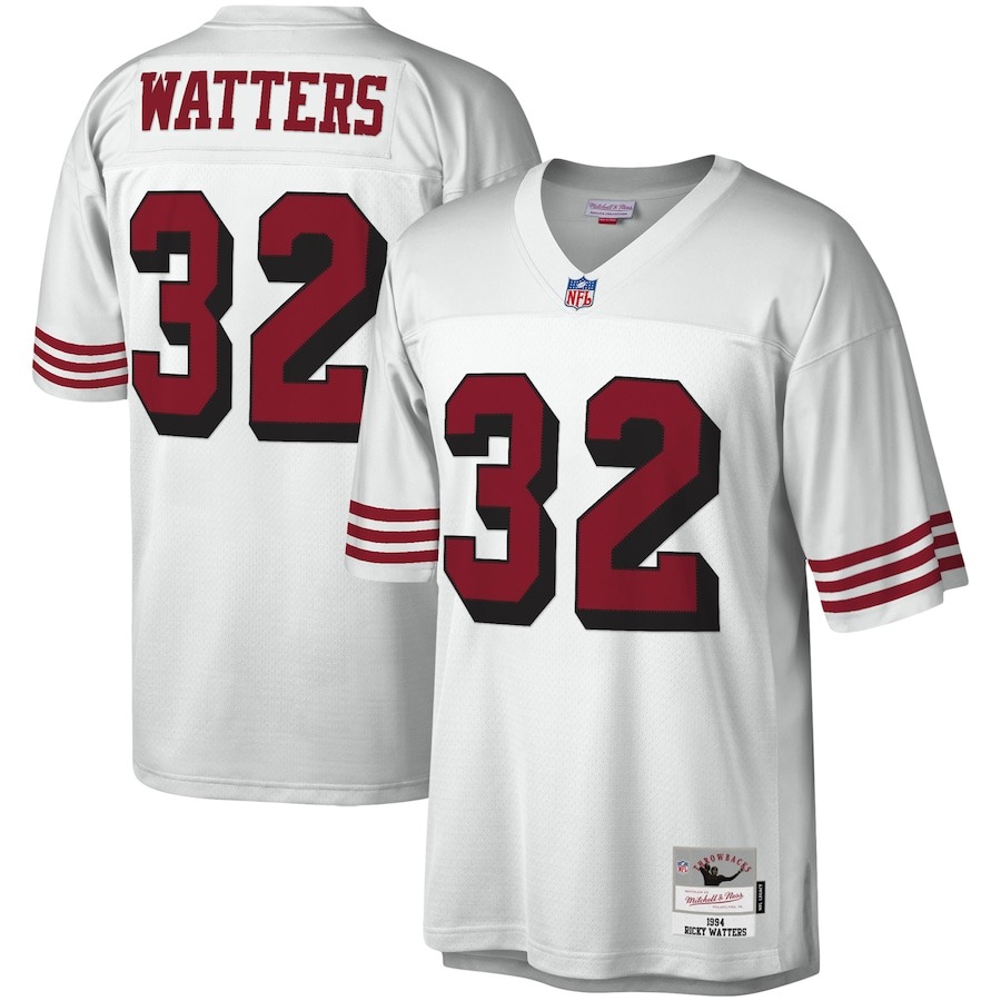 Men's San Francisco 49ers Ricky Watters Mitchell & Ness White Legacy Replica Jersey - Jersey