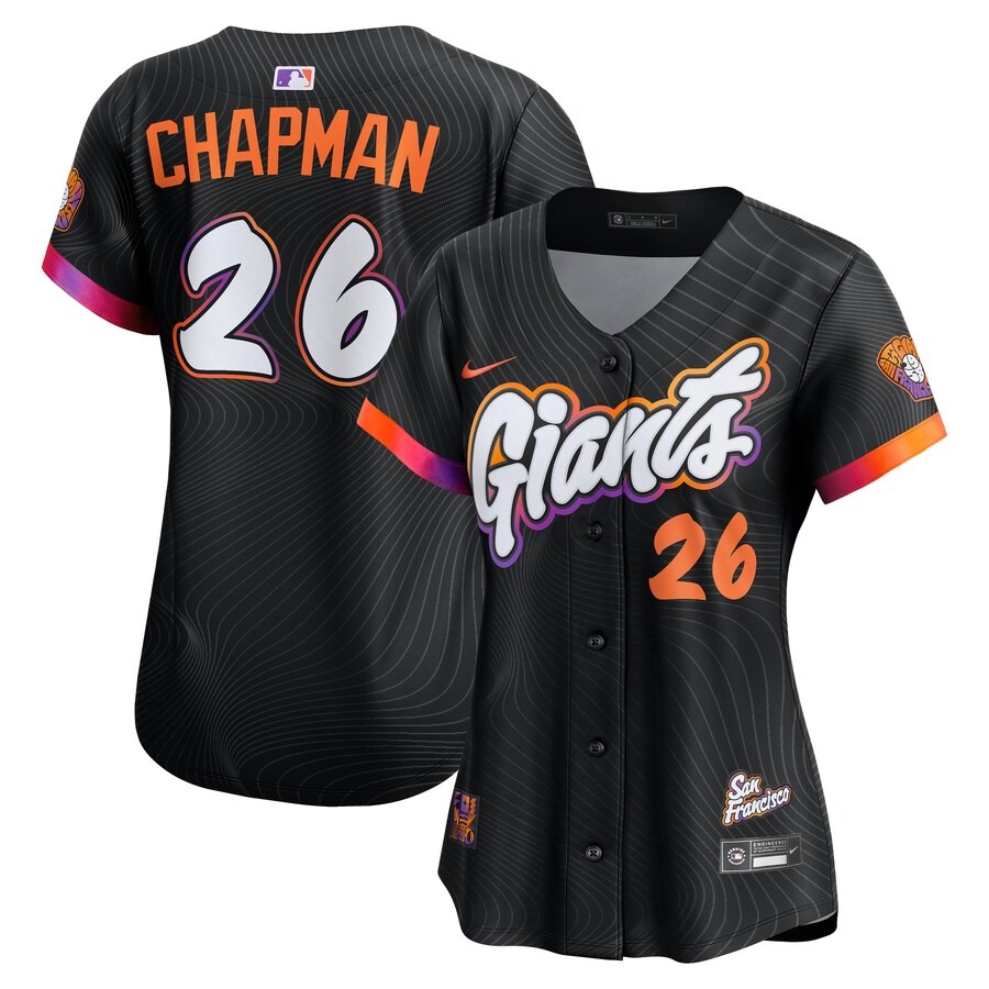 Women's San Francisco Giants Matt Chapman Nike Anthracite 2025 City Connect Limited Jersey - Jersey