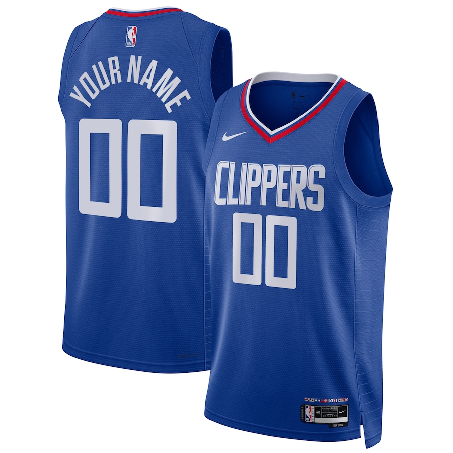 Unisex LA Clippers Nike Royal Swingman Custom Jersey - Icon Edition - Jersey