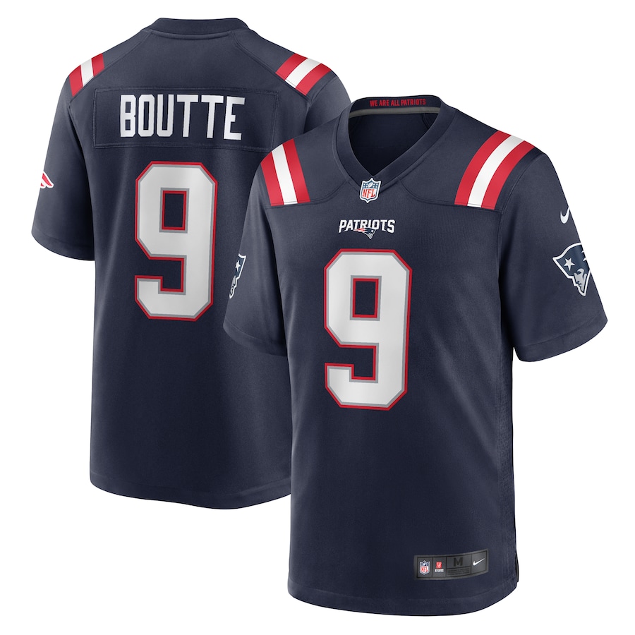 Men's New England Patriots Kayshon Boutte Nike Navy Game Jersey - Jersey