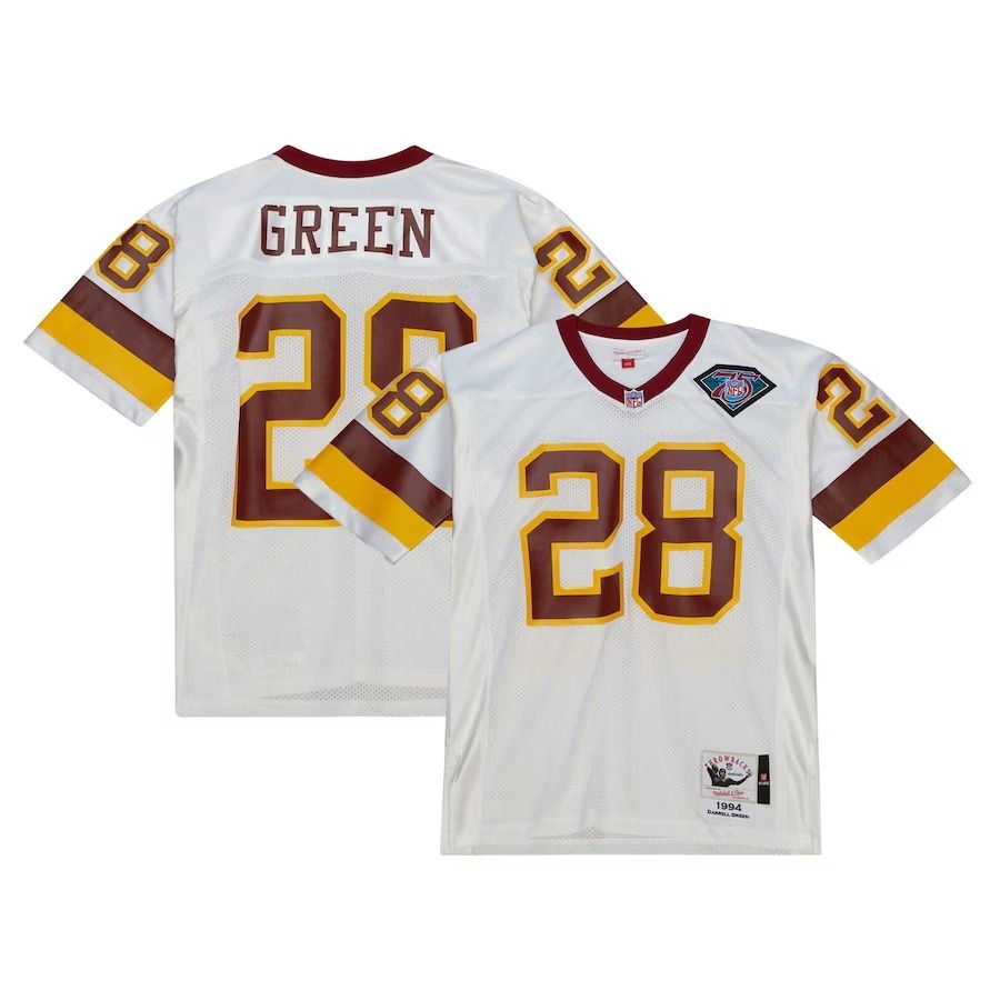 Men's Washington Commanders 1994 Darrell Green Mitchell & Ness White Authentic Throwback Retired Player Jersey - Jersey