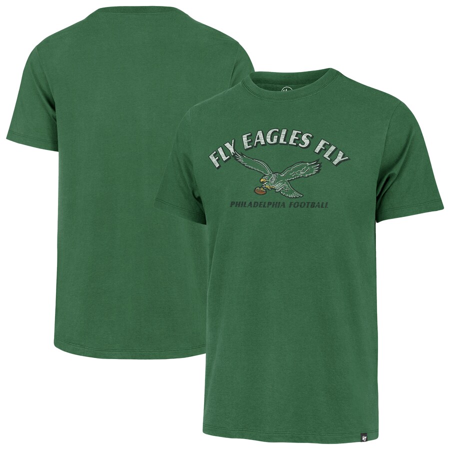 Men's Philadelphia Eagles '47 Kelly Green Fly Eagles Fly Franklin T-Shirt - Jersey