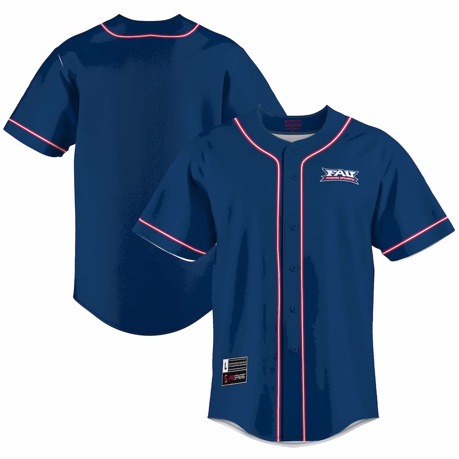 Florida Atlantic Owls GameDay Greats  Lightweight Baseball Jersey - Blue - Jersey
