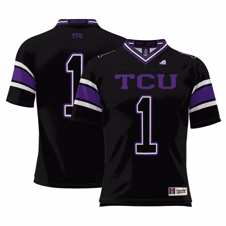 #1 TCU Horned Frogs GameDay Greats Endzone Football Jersey - Black - Jersey