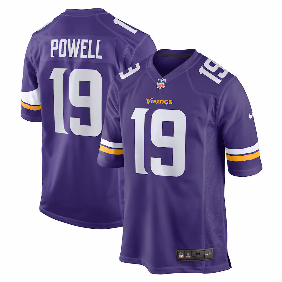 Men's Minnesota Vikings Brandon Powell Nike Purple Game Jersey - Jersey