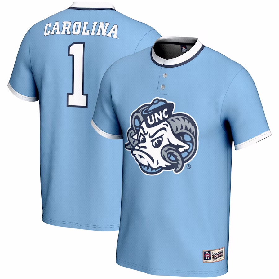 #1 North Carolina Tar Heels GameDay Greats Youth Lightweight Softball Jersey - Carolina Blue - Jersey