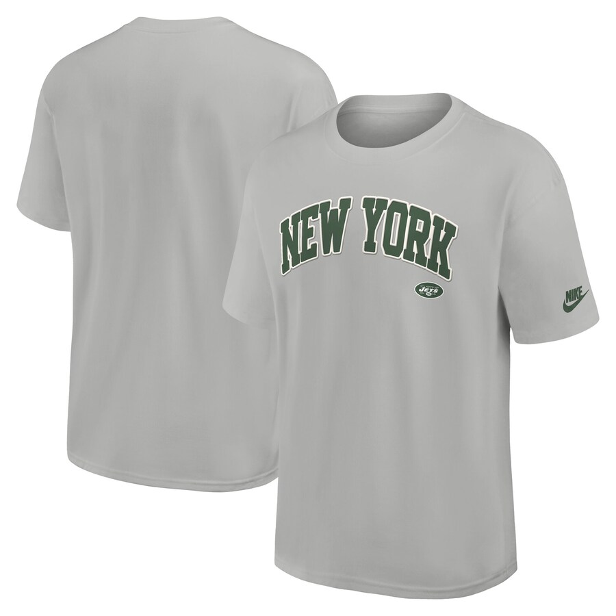 Men's New York Jets  Nike Silver Rewind Max90 Statement T-Shirt - Jersey