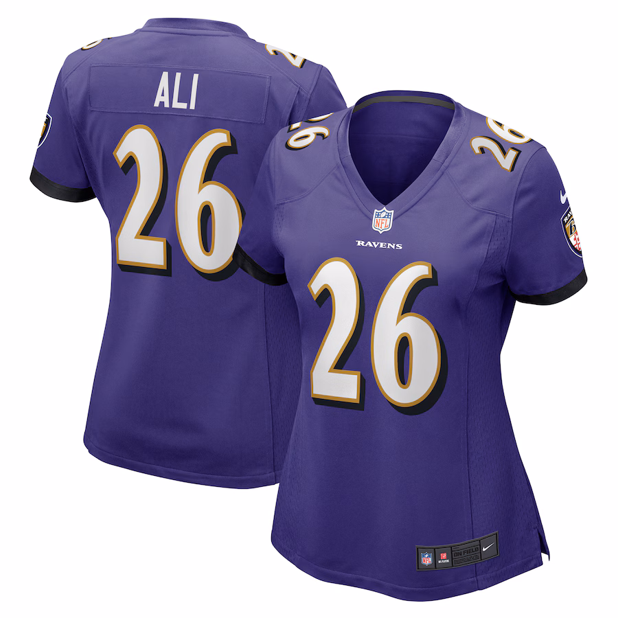 Women's Baltimore Ravens Rasheen Ali Nike Purple Game Jersey - Jersey