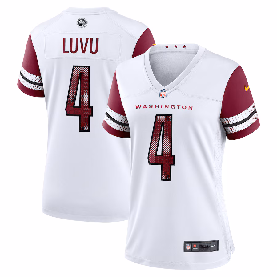 Women's Washington Commanders Frankie Luvu Nike White Game Jersey - Jersey