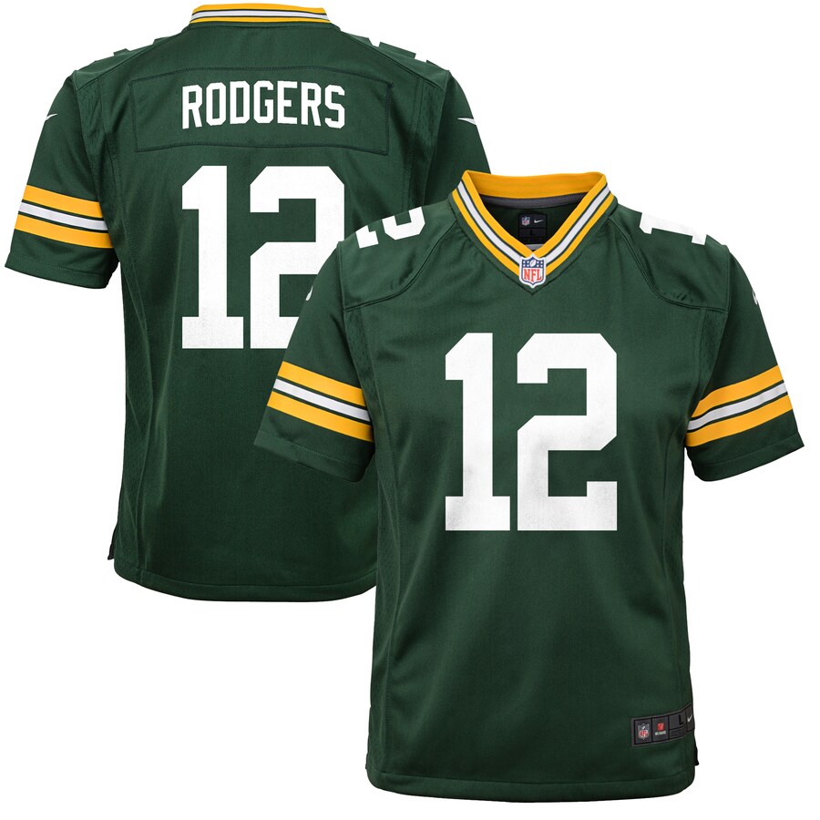 Youth Green Bay Packers Aaron Rodgers Nike Green Game Jersey - Jersey