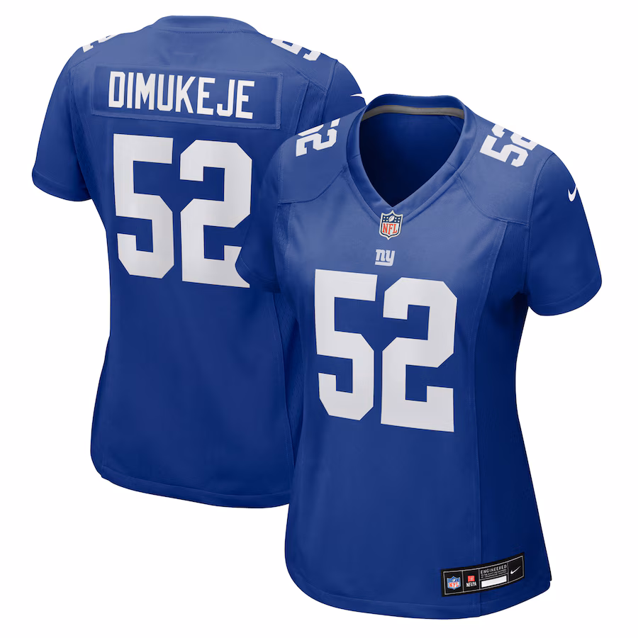 Women's New York Giants Victor Dimukeje Nike Royal Team Game Jersey - Jersey